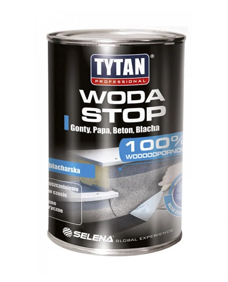 Masa asfaltowa Woda Stop 1kg czarna TYTAN PROFESSIONAL uszczelnianie Masa asfaltowa Woda Stop 1kg czarna TYTAN PROFESSIONAL uszczelnianie